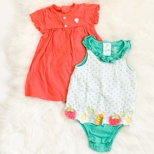 Summertime Baby Girl Onesie Set